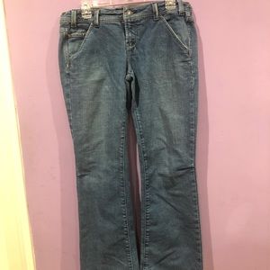AMERICAN EAGLE WIDE LEG  MID RISE JEANS SIZE 10